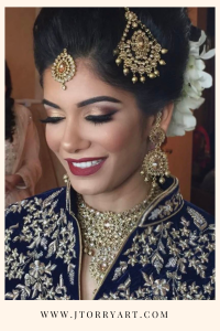 Luxury destination bride with polished hair and makeup
