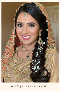 Matching South Asian Bridal Jewelry with Makeup